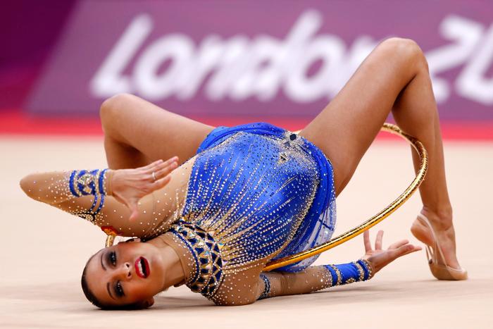 Фоторепортаж о выступлении Евгении Канаевой в финале олимпийских соревнований по художественной гимнастике. Фото: Jamie Squire / Getty Images